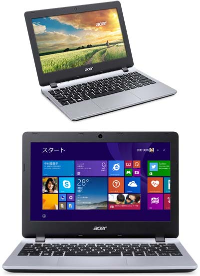 На фото показан ноутбук Aspire E3-112-H14DS от Acer