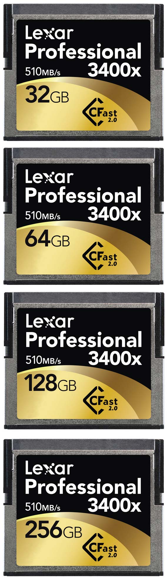 Карты памяти Lexar Professional 3400x CFast 2.0