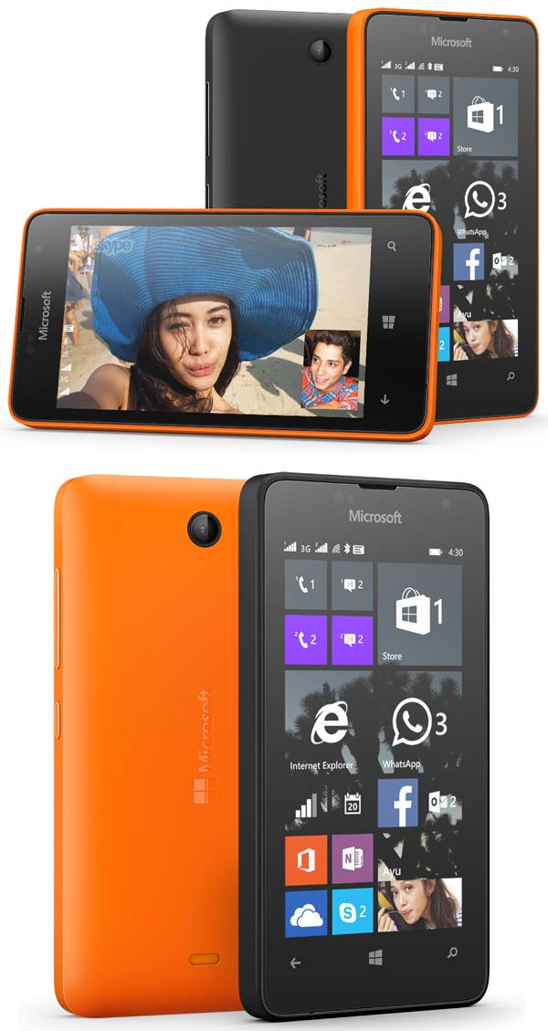 На фото аппарат Microsoft Lumia 430 Dual SIM