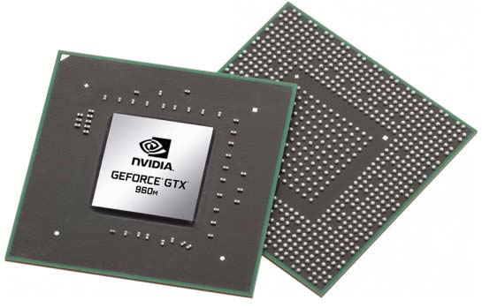 На фото графические решения GeForce GTX 960M и GTX 950M
