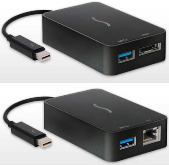 Новинки от Sonnet - USB 3.0+eSATA и USB 3.0+Gigabit Ethernet Thunderbolt адаптеры