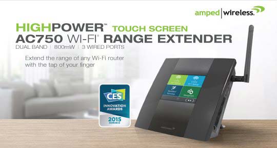 На фото показан аппарат TAP-EX2 от Amped Wireless На фото показан аппарат TAP-EX2 от Amped Wireless