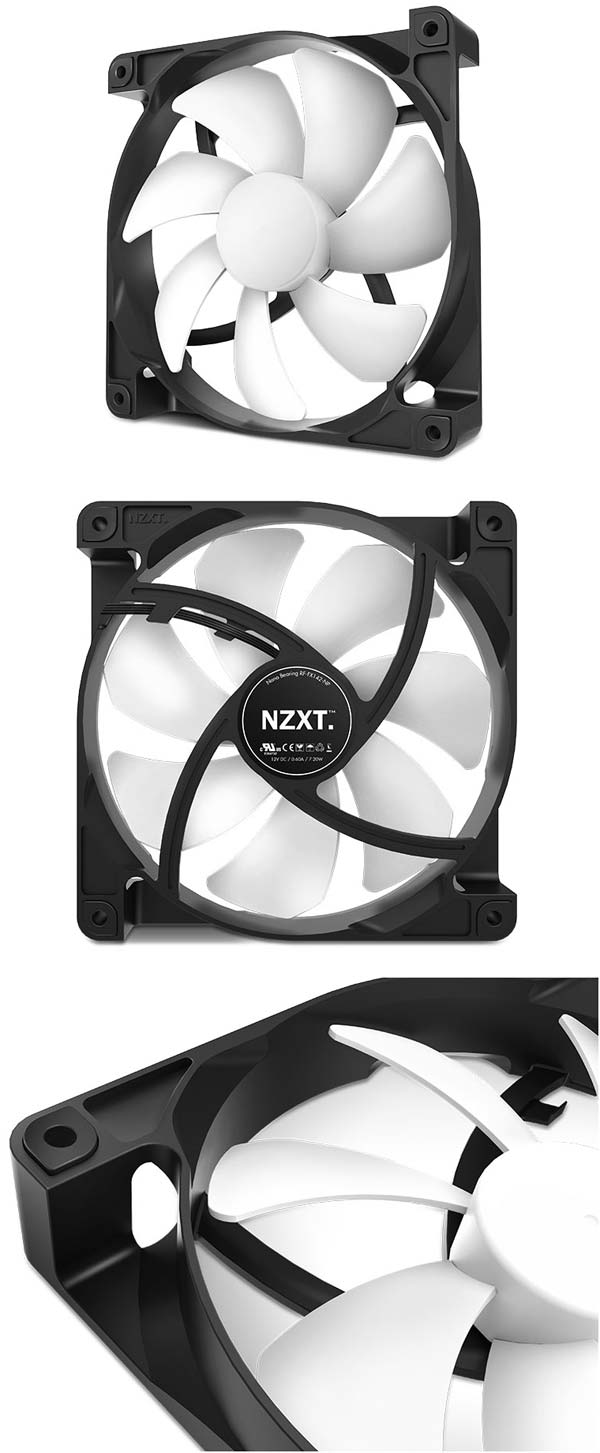 На фото можно узреть вентилятор NZXT FX V2 140