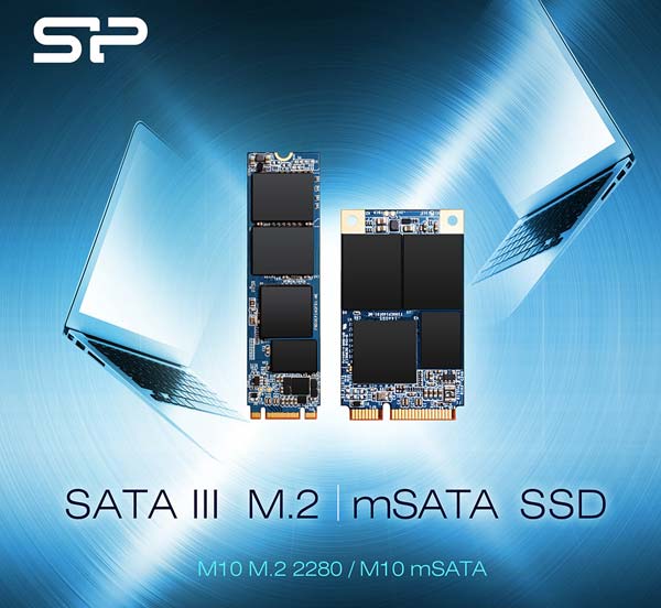 Накопители M10 M.2 2280 и M10 mSATA от Silicon Power
