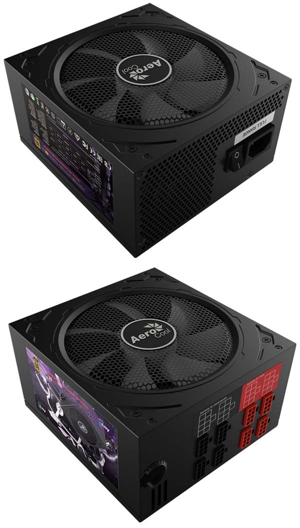 На фото показаны блоки питания XPredator GM от AeroCool