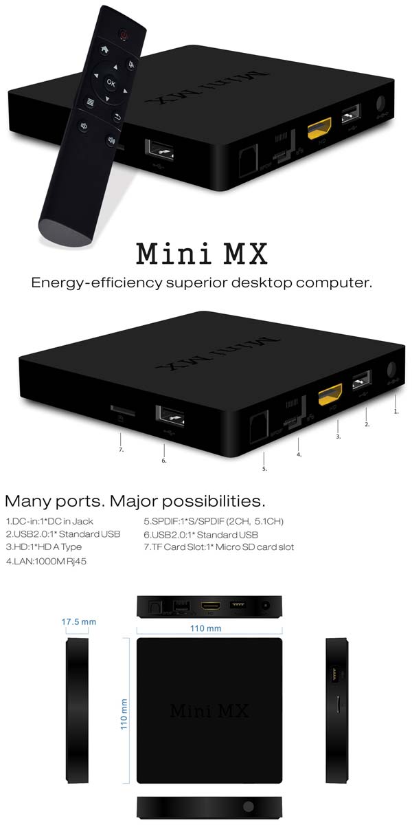 На фото устройство Beelink Mini MX