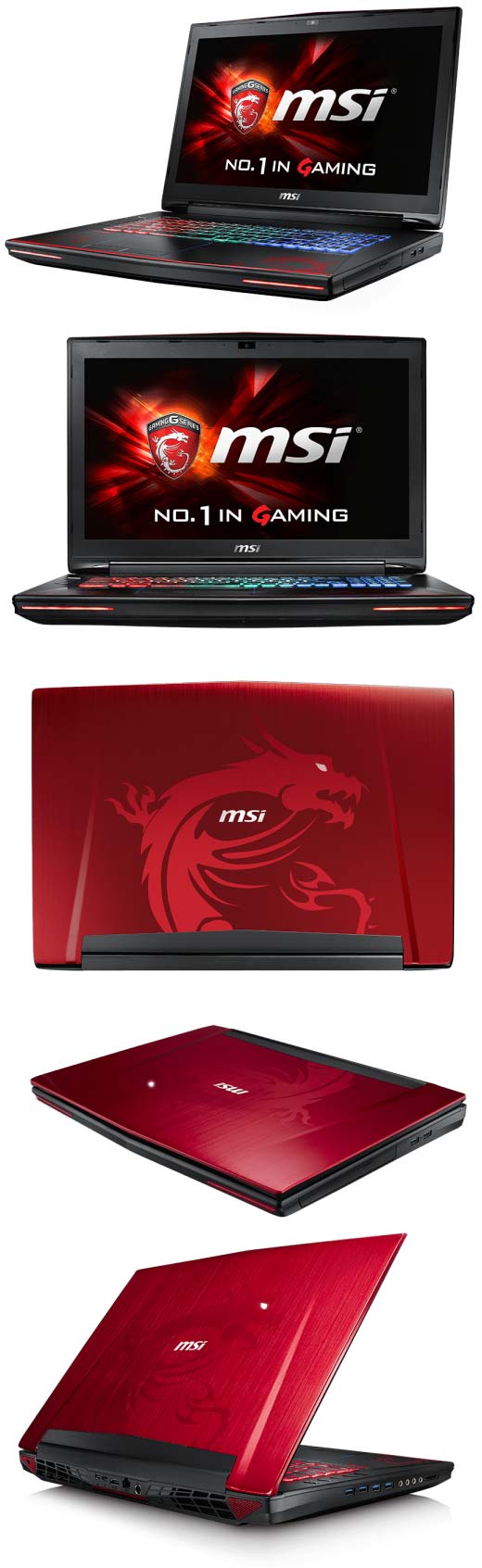 На фото можно увидеть ноутбук MSI GT72S 6QF Dominator Pro G Dragon Edition