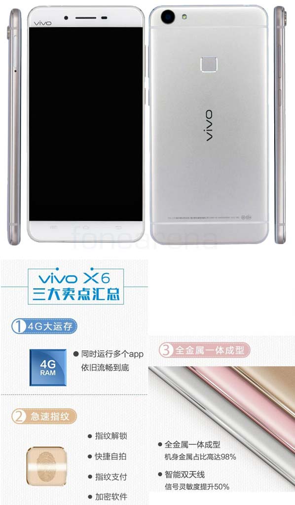 На фото устройство vivo X6