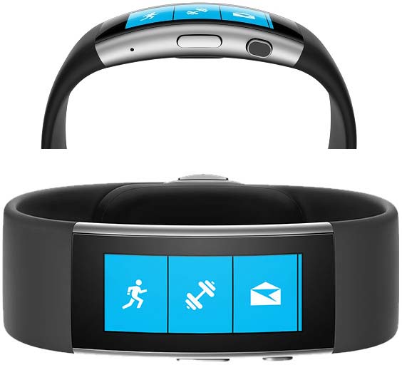 На фото изделие Microsoft Band