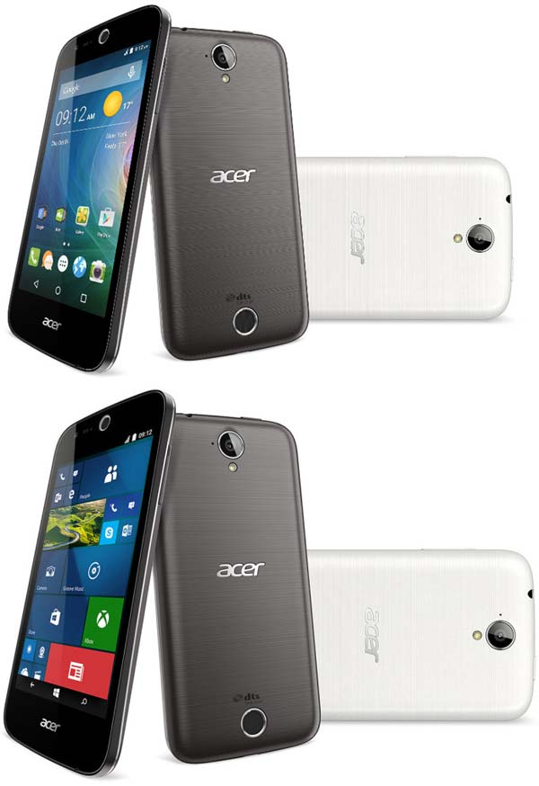 На фото показаны умные телефоны Acer Liquid Z330/M330 и Liquid Z320/M320