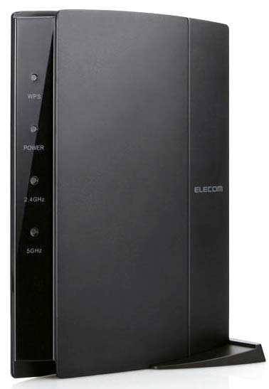 Вот как выглядит маршрутизатор Elecom WRC-2533GHBK-I Вот как выглядит маршрутизатор Elecom WRC-2533GHBK-I