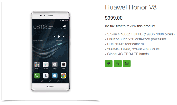 Huawei Honor V8 продаётся