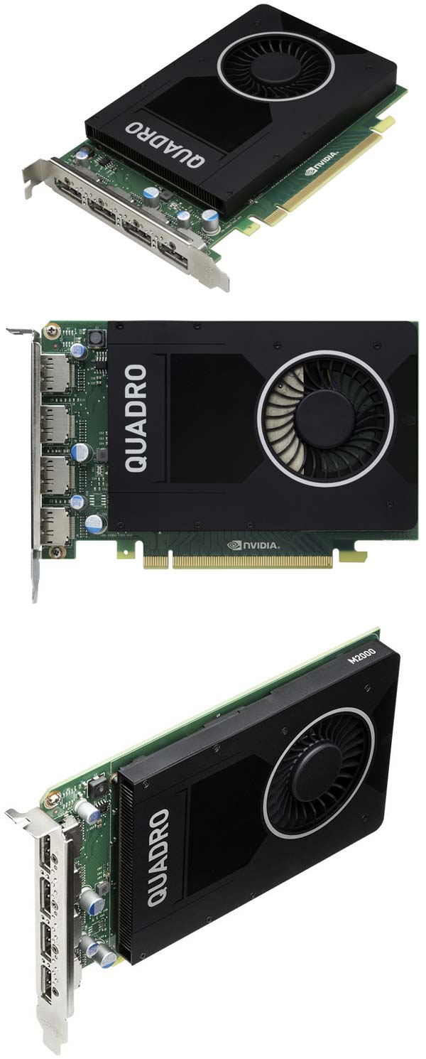 На фото показана видеокарта Nvidia Quadro M2000