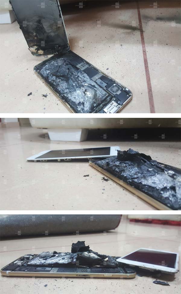 Apple iPhone 6s после возгорания