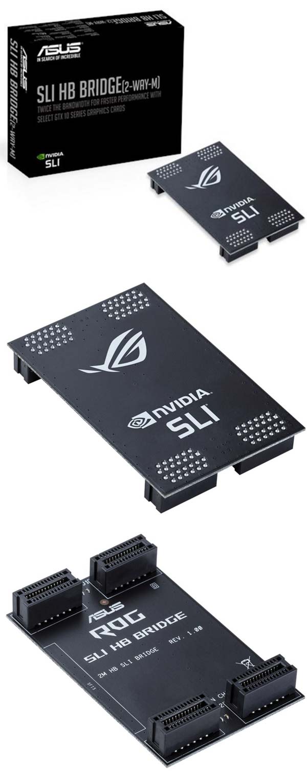 Простой Nvidia SLI HB мостик от ASUS