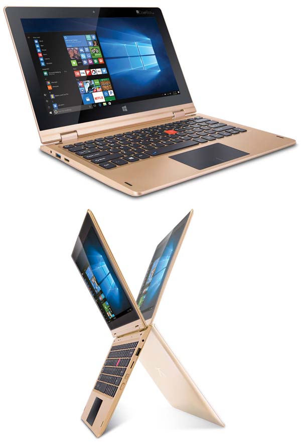 На фото ноутбук-планшет iBall CompBook i360
