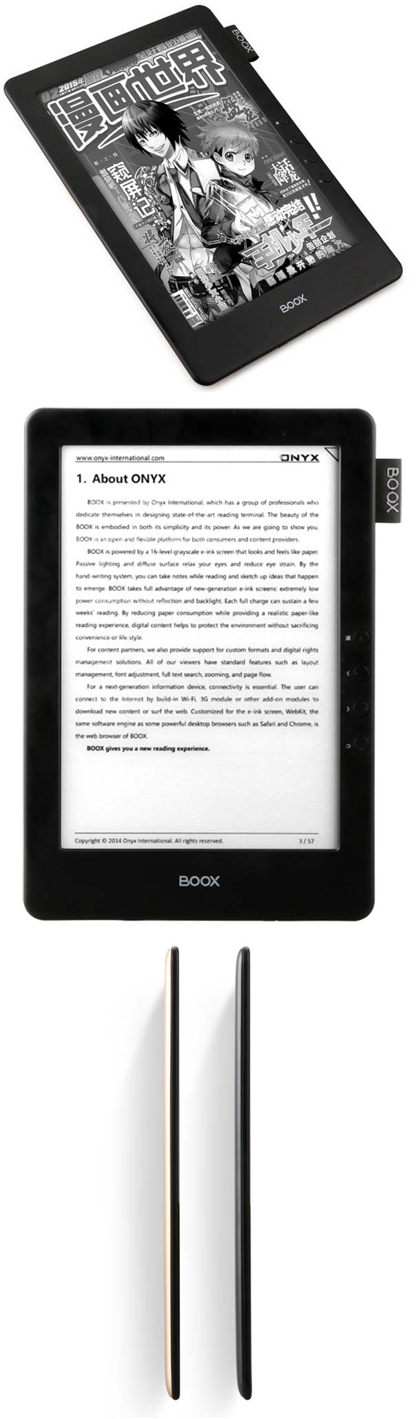 На фото можно найти читалки электронных книг Boox N96 и N96ML от Onyx