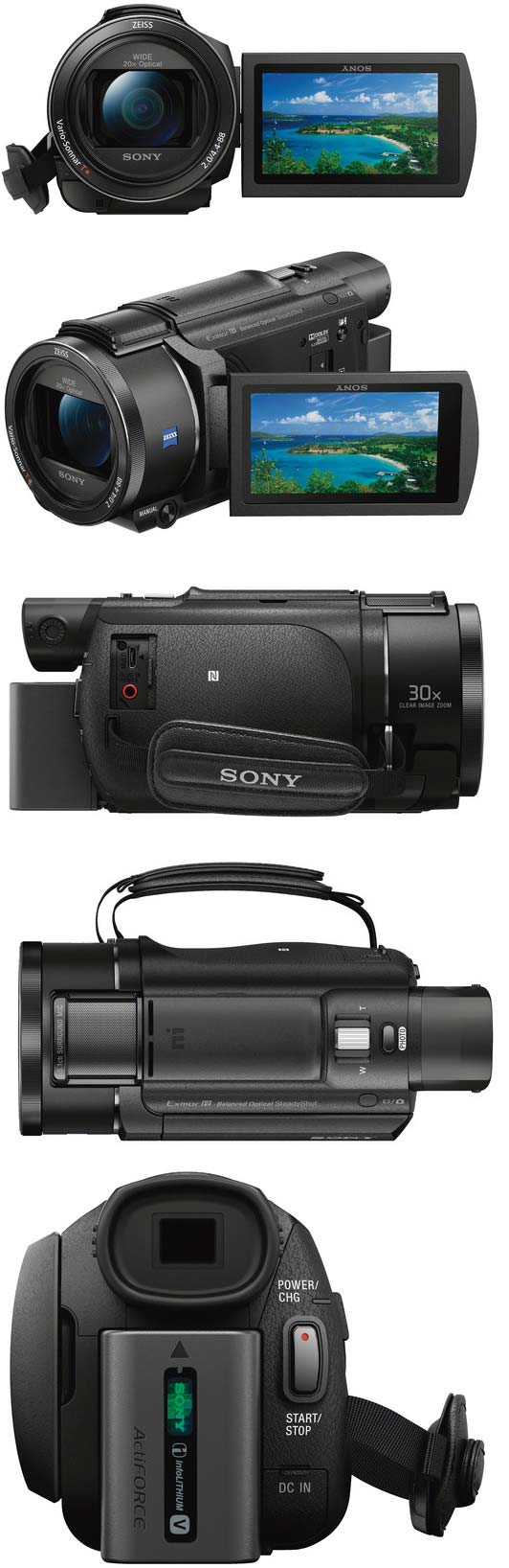 На фото можно увидеть аппарат Sony FDR-AX53