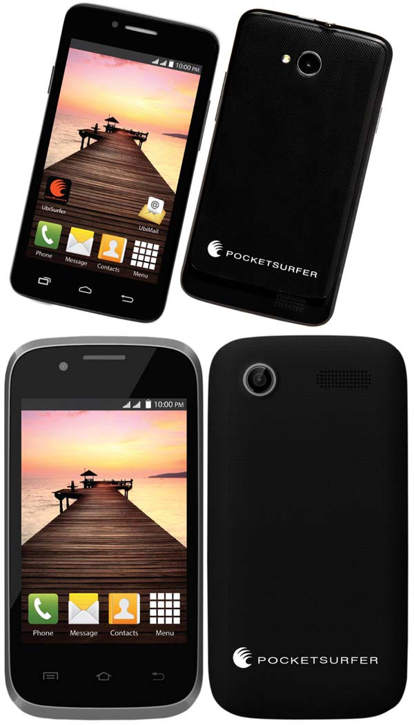 Смартфоны PocketSurfer 2G4X и PocketSurfer 3G4Z от DataWind