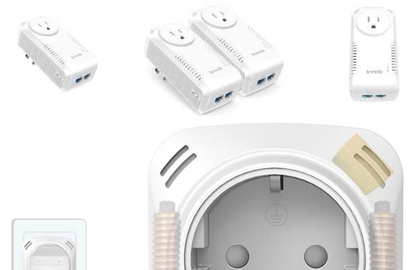 На фото можно увидеть сетевые адаптеры Tenda P1002P