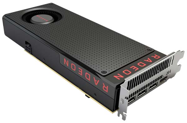 На фото показана видеокарта AMD Radeon RX480