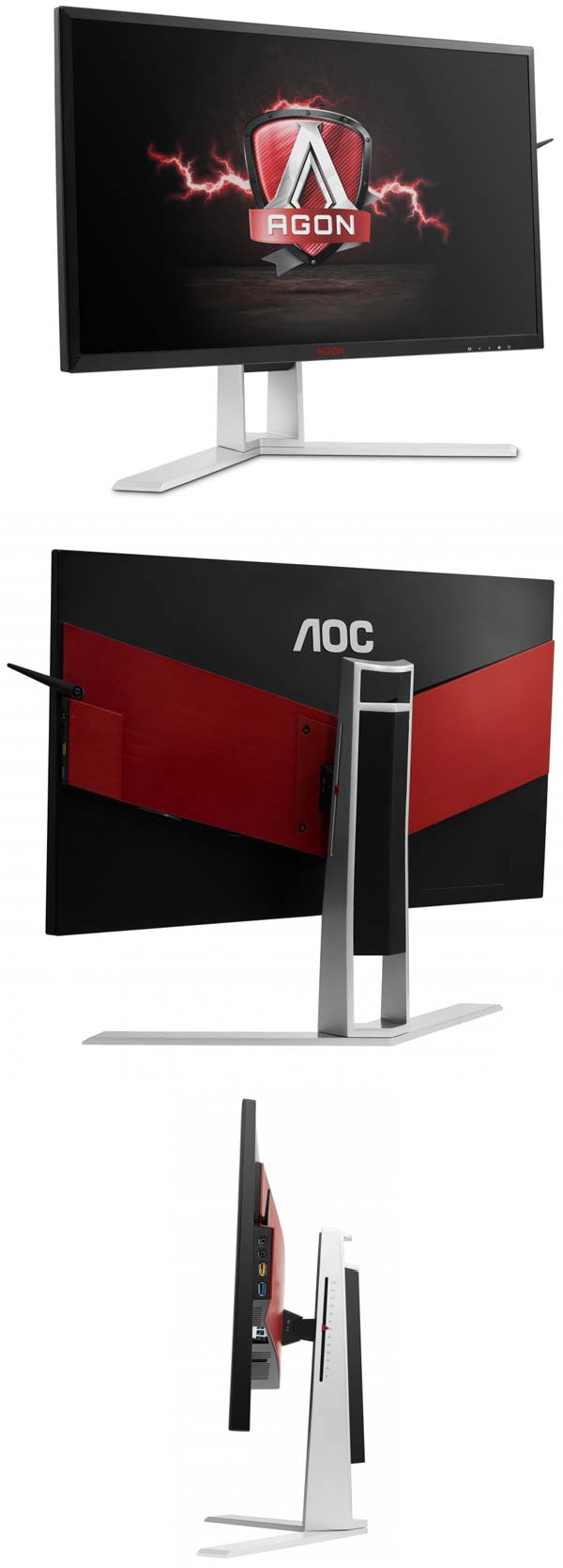 Внешне мониторы AGON AG241QG и AG241QX от AOC неотличимы один от другого