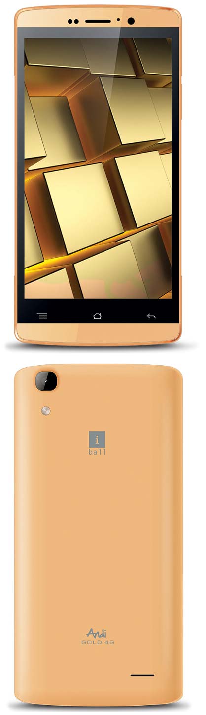 iBall Andi Gold 4G показан на рендере