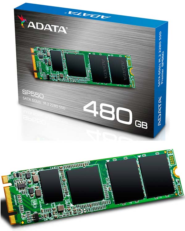 На фото SSD ADATA Premier SP550 M.2