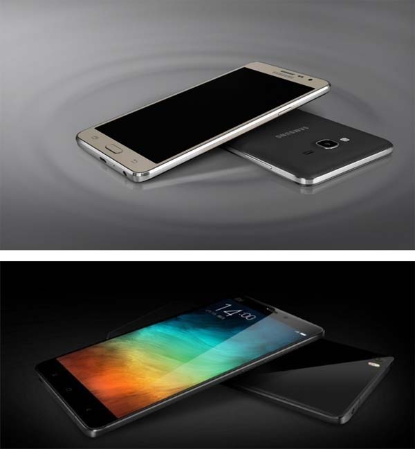 На фото Samsung Galaxy On7 (2016) и Xiaomi Mi Note 2