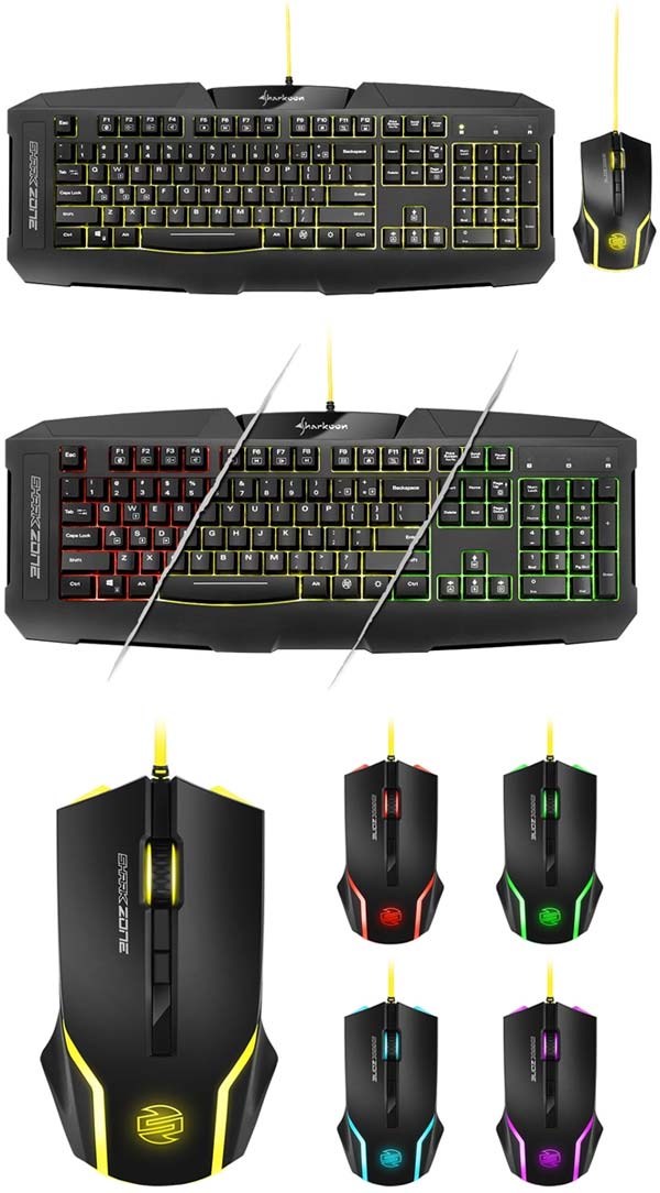 На фото можно увидеть набор SHARK ZONE GK15 от Sharkoon