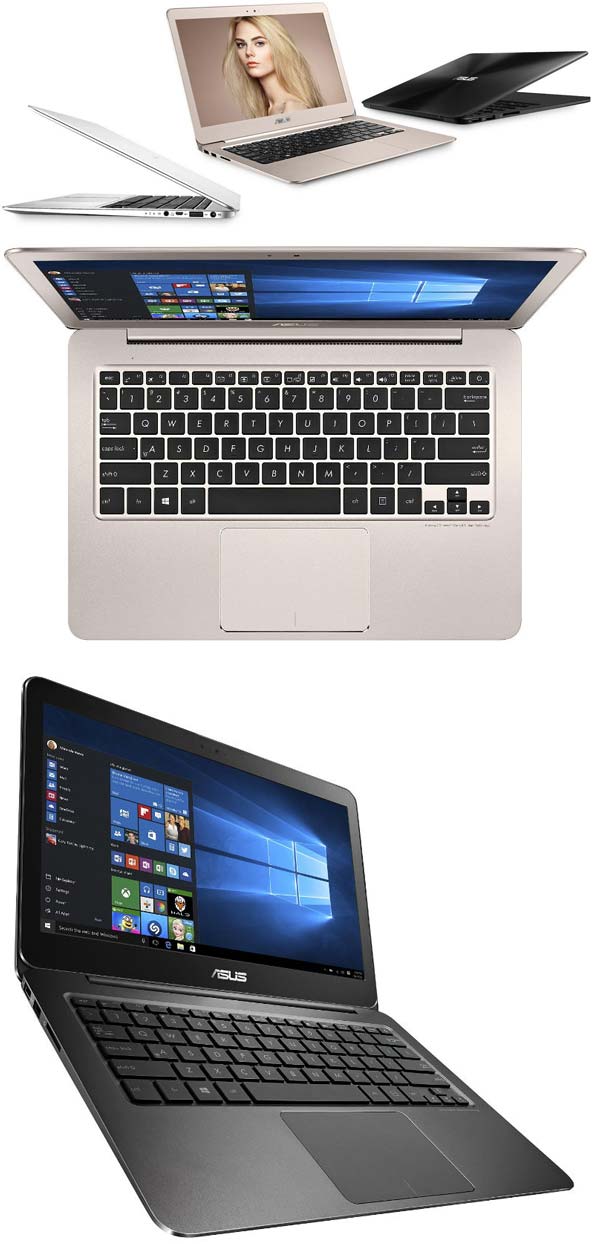 На фото аппараты ZenBook UX305CA-FC074T, UX303UB и UX305UA-FB011T от ASUS