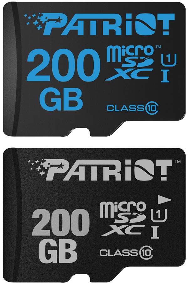 microSDXC карты памяти Patriot LX на 200ГБ