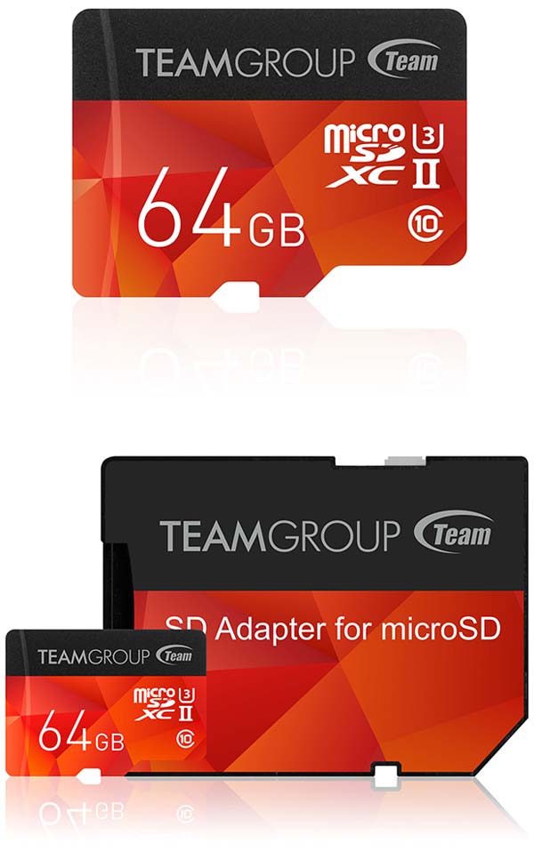 На фото карта памяти microSDXC UHS-II U3 от Team Group