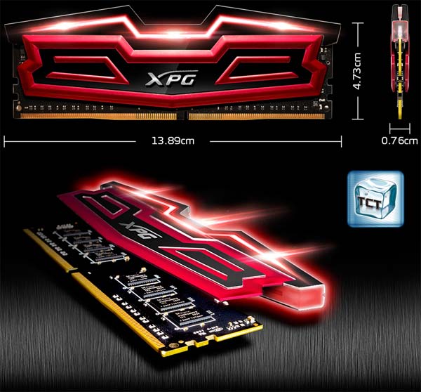 На фото оперативная память ADATA XPG Dazzle LED DDR4