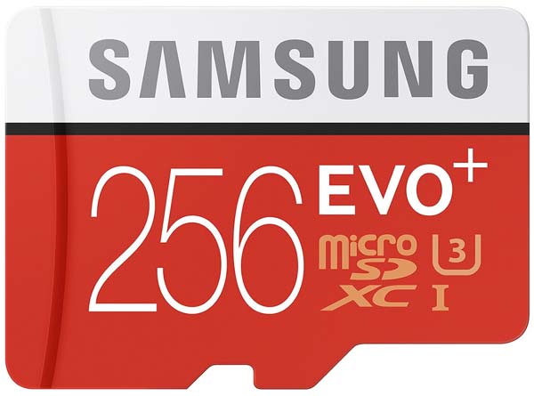 Карта памяти microSDXC EVO Plus от Samsung на 256ГБ