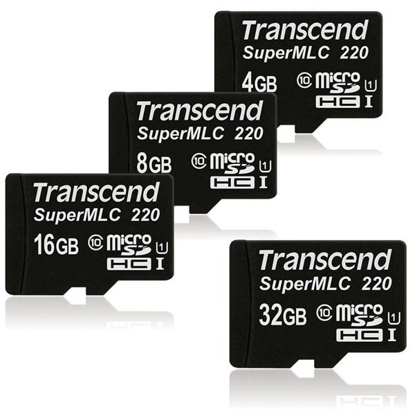 Карты памяти microSD серии SuperMLC от Transcend
