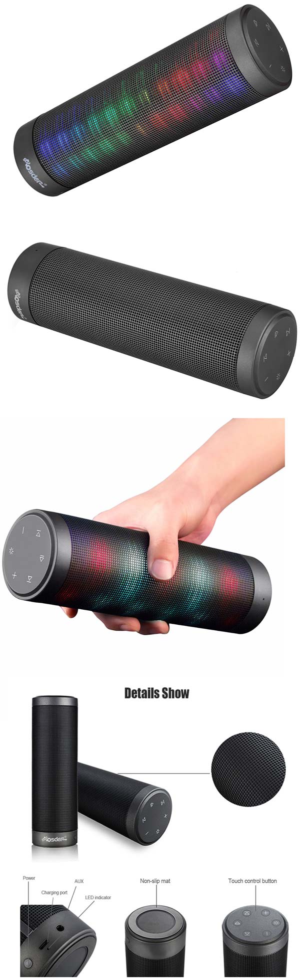 Aosder Portable Bluetooth Speaker Aosder Portable Bluetooth Speaker