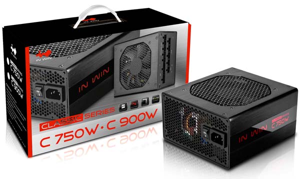 На фото блоки питания Classic C-750W и C-900W от In Win
